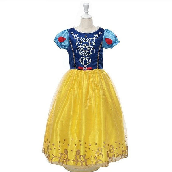 Baby Girls Dress Christmas Anna Elsa Cosplay Costume Summer Dresses Girl Princess Elsa Dress for Birthday Party Vestidos Menina