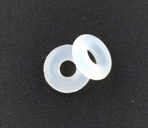DoreenBeads 2017 Fashion Jewelry Rubber Rings/ Silicone Beads for DIY Craft 6mm Dia for Clip Stopper Beads, Hole: 2mm 45 Pieces
