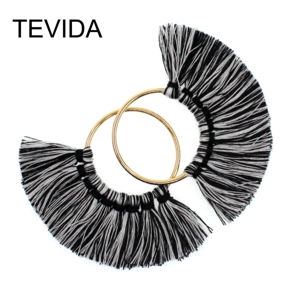 Tevida Charms Tassel With Gold Ring DIY for Jewelry Making Keychain Earrings Accessories Parts/Jewelry Findings Components 2pc