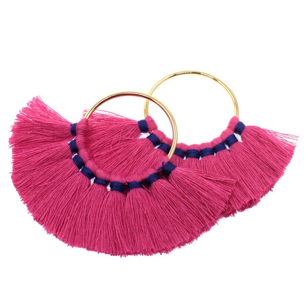 Tevida Charms Tassel With Gold Ring DIY for Jewelry Making Keychain Earrings Accessories Parts/Jewelry Findings Components 2pc