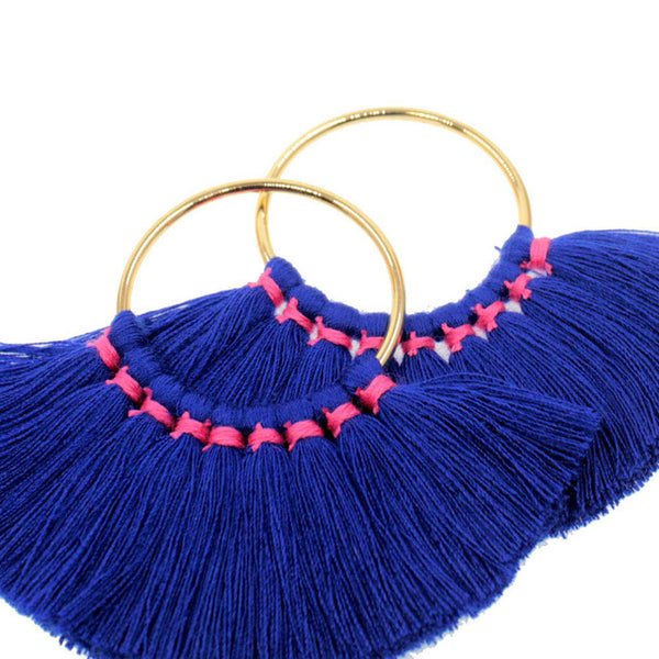 Tevida Charms Tassel With Gold Ring DIY for Jewelry Making Keychain Earrings Accessories Parts/Jewelry Findings Components 2pc