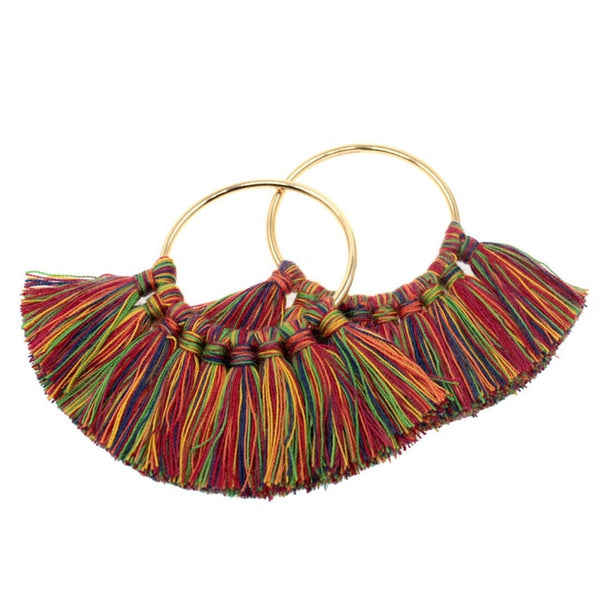 Tevida Charms Tassel With Gold Ring DIY for Jewelry Making Keychain Earrings Accessories Parts/Jewelry Findings Components 2pc