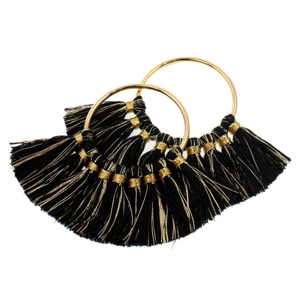 Tevida Charms Tassel With Gold Ring DIY for Jewelry Making Keychain Earrings Accessories Parts/Jewelry Findings Components 2pc