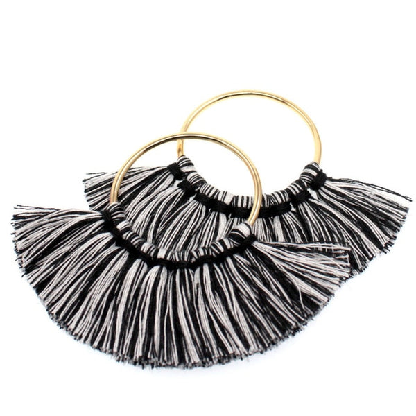 Tevida Charms Tassel With Gold Ring DIY for Jewelry Making Keychain Earrings Accessories Parts/Jewelry Findings Components 2pc