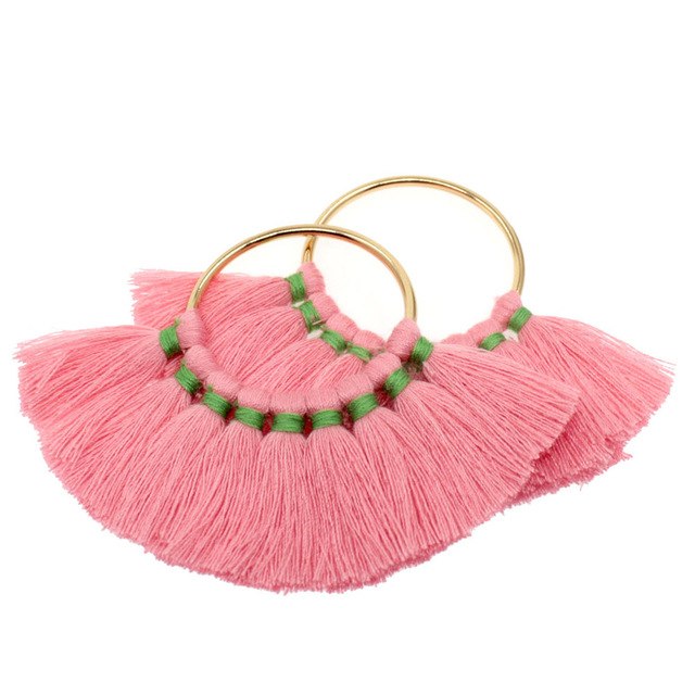 Tevida Charms Tassel With Gold Ring DIY for Jewelry Making Keychain Earrings Accessories Parts/Jewelry Findings Components 2pc
