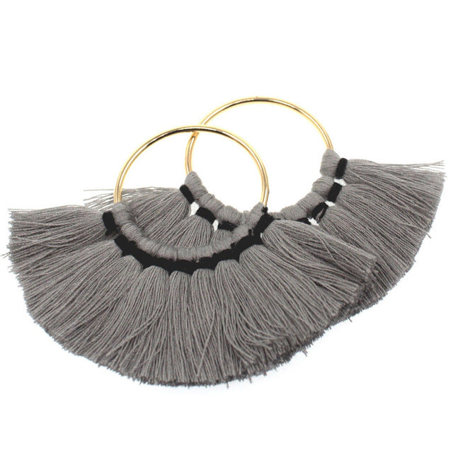 Tevida Charms Tassel With Gold Ring DIY for Jewelry Making Keychain Earrings Accessories Parts/Jewelry Findings Components 2pc