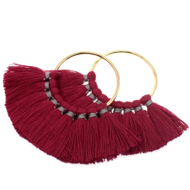 Tevida Charms Tassel With Gold Ring DIY for Jewelry Making Keychain Earrings Accessories Parts/Jewelry Findings Components 2pc