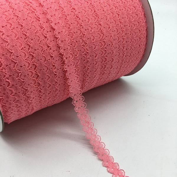 10yards/lot 5/8" (15mm) Lace Ribbon Bilateral Handicrafts Embroidered Net Lace Trim Fabric Ribbon DIY Sewing Skirt Accessories