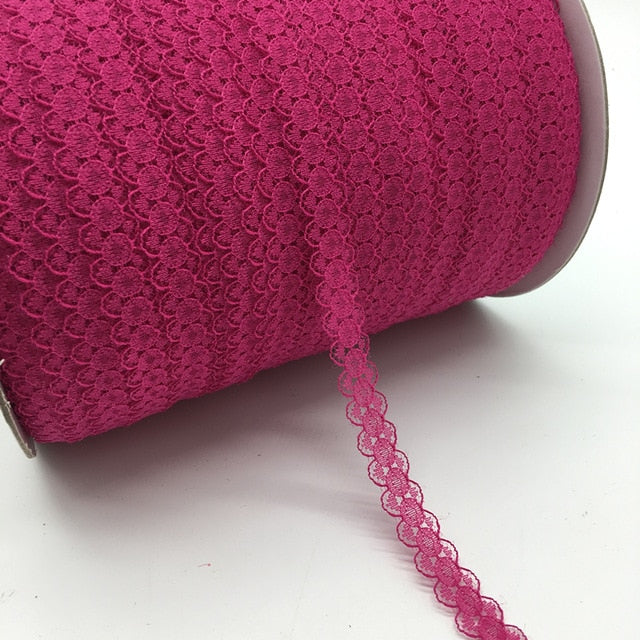 10yards/lot 5/8" (15mm) Lace Ribbon Bilateral Handicrafts Embroidered Net Lace Trim Fabric Ribbon DIY Sewing Skirt Accessories