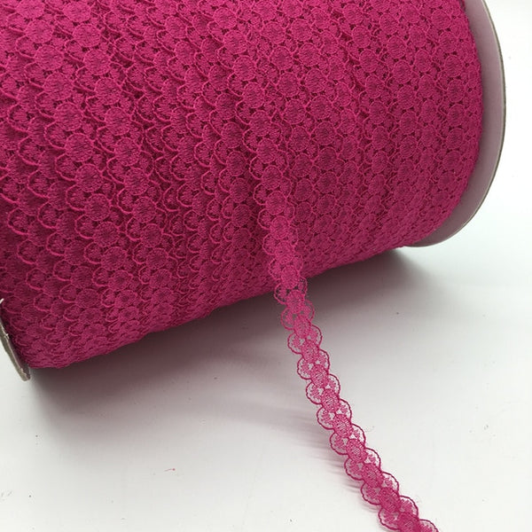 10yards/lot 5/8" (15mm) Lace Ribbon Bilateral Handicrafts Embroidered Net Lace Trim Fabric Ribbon DIY Sewing Skirt Accessories