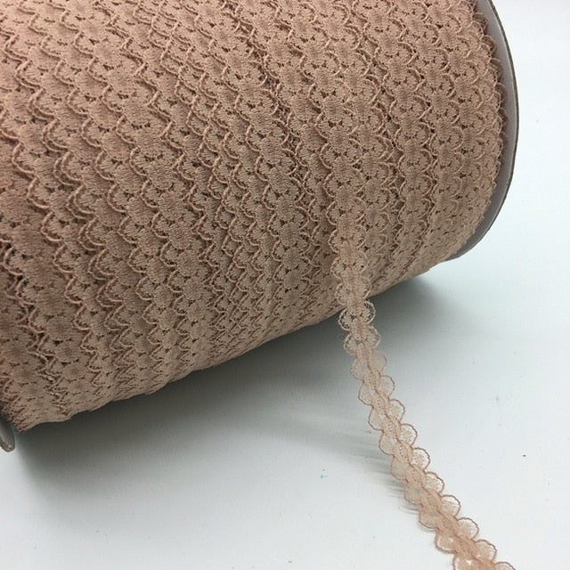 10yards/lot 5/8" (15mm) Lace Ribbon Bilateral Handicrafts Embroidered Net Lace Trim Fabric Ribbon DIY Sewing Skirt Accessories