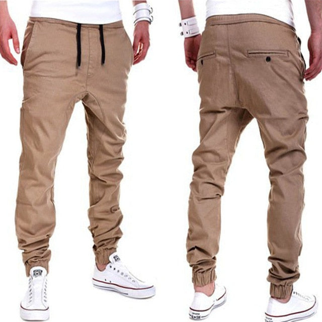 2019 Men Urban Pants Casual Elastic Cotton Mens Fitness Workout Pants Skinny Sweatpants Trousers Jogger Pants Plus Size 4XL