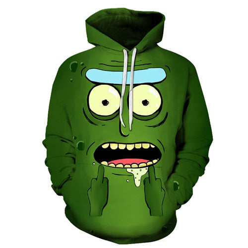 Funny Hoodies Men Women Sweatshirts 3D Hoodie Rick and Morty Pullover Streetwear Hoody Anime Tracksuits Asian size s-6xl