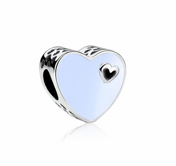 Vintage Punk Small Apple Dog Tree Love Hearts Flowers Beads Charms Fit Pandora Bracelets & Bangles for Women New Fashion DIY