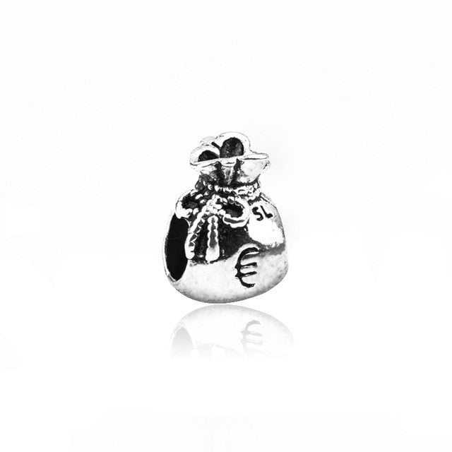 Vintage Punk Small Apple Dog Tree Love Hearts Flowers Beads Charms Fit Pandora Bracelets & Bangles for Women New Fashion DIY