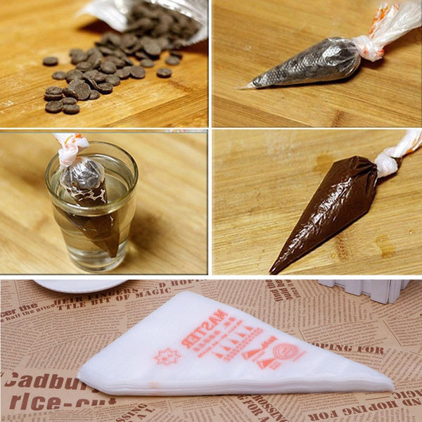 JILV 20pcs Disposable Piping Bag Pastry Bag Icing Piping Cake Cupcake Decorating Tools/Decoration icing Bag DIY