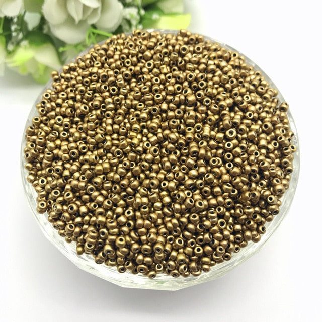 1000pcs 2mm Charm Czech Glass Seed Beads DIY Bracelet Necklace For Jewelry Making Accessories