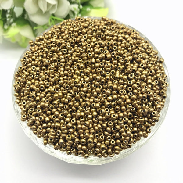 1000pcs 2mm Charm Czech Glass Seed Beads DIY Bracelet Necklace For Jewelry Making Accessories