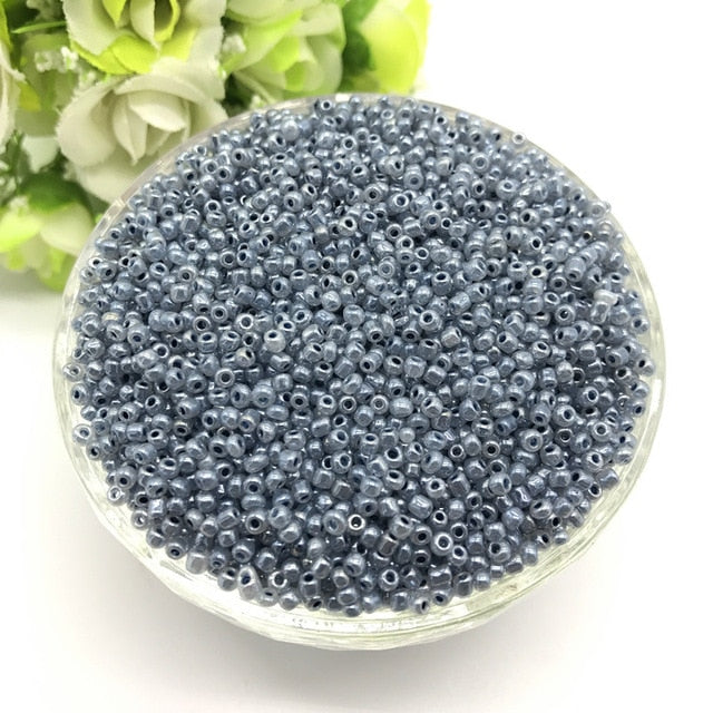 1000pcs 2mm Charm Czech Glass Seed Beads DIY Bracelet Necklace For Jewelry Making Accessories
