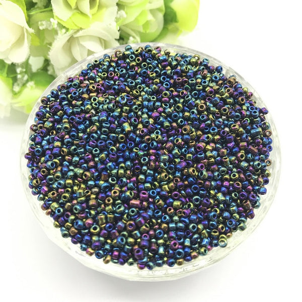 1000pcs 2mm Charm Czech Glass Seed Beads DIY Bracelet Necklace For Jewelry Making Accessories
