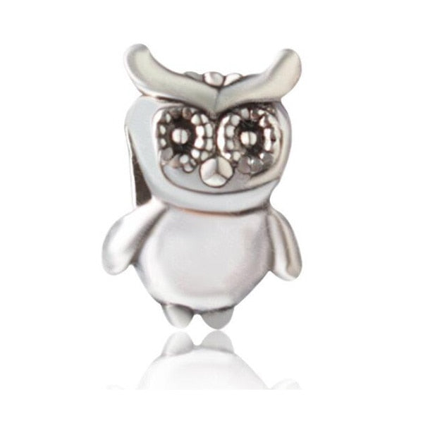 Btuamb Vintage Star Owl Cat House Mickey Cartoon Charm Beads Fit Pandora Bracelets & Bangles for Women DIY Making Ethnic Jewelry