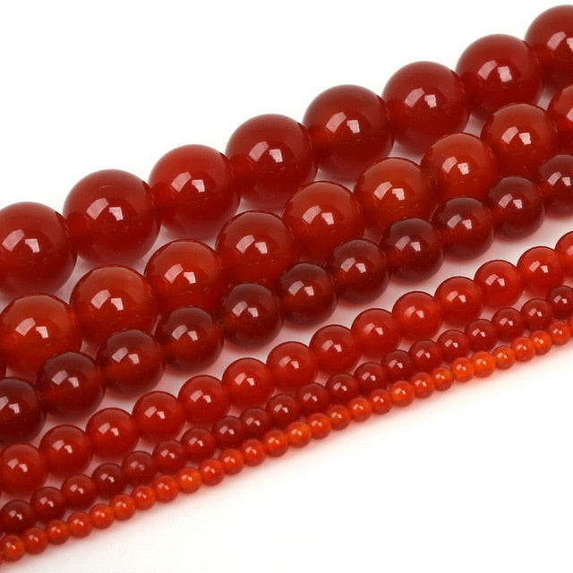 4 6 8 10mm Natural Stone Beads Matte Lava Tiger Eye Red Black Onxy  Loose Stone Beads For Jewelry Making DIY Bracelet Necklace