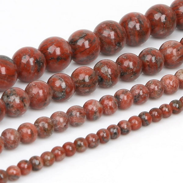4 6 8 10mm Natural Stone Beads Matte Lava Tiger Eye Red Black Onxy  Loose Stone Beads For Jewelry Making DIY Bracelet Necklace