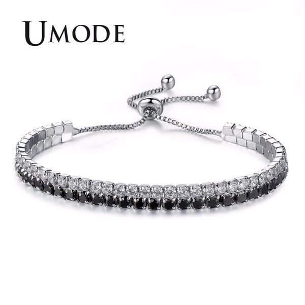 UMODE Trendy 3 Colors Fashions Charms Cubic Zirconia Tennis Bracelet & Bangles For Women Female Gifts New Luxury Jewelry UB0125