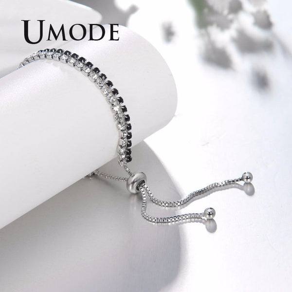 UMODE Trendy 3 Colors Fashions Charms Cubic Zirconia Tennis Bracelet & Bangles For Women Female Gifts New Luxury Jewelry UB0125