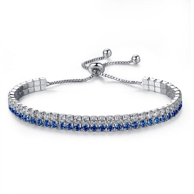 UMODE Trendy 3 Colors Fashions Charms Cubic Zirconia Tennis Bracelet & Bangles For Women Female Gifts New Luxury Jewelry UB0125
