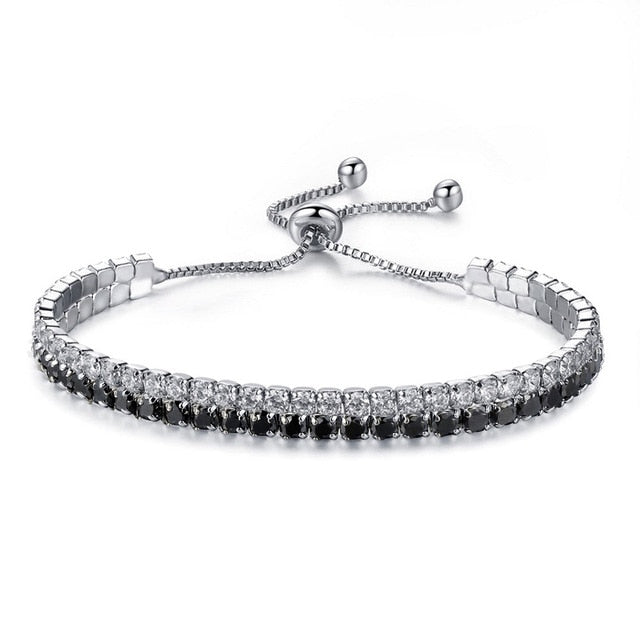 UMODE Trendy 3 Colors Fashions Charms Cubic Zirconia Tennis Bracelet & Bangles For Women Female Gifts New Luxury Jewelry UB0125