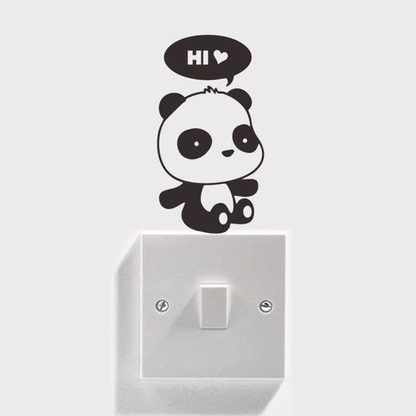 XXYYZZ DIY Funny Cute Sleeping Cat Dog Switch Stickers Wall Stickers Decal Home Decoration Bedroom Living Room Parlor Decoration