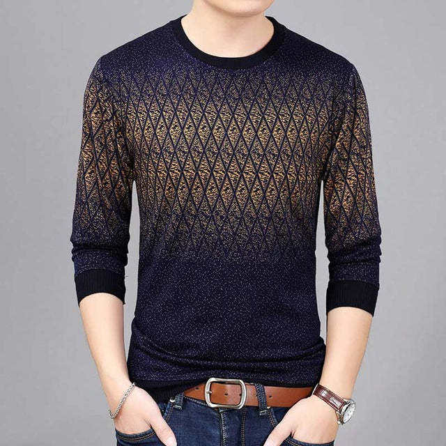 2018 brand new hot casual social argyle pullover men sweater shirt jersey clothing pull sweaters mens fashion male knitwear 151