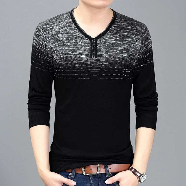 2018 brand new casual social striped pullover men sweater shirt jersey clothing pull sweaters mens fashion male knitwear 258