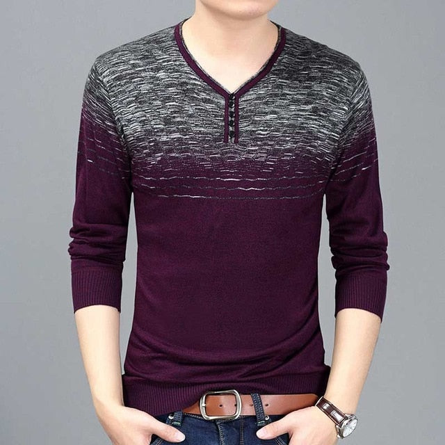 2018 brand new casual social striped pullover men sweater shirt jersey clothing pull sweaters mens fashion male knitwear 258