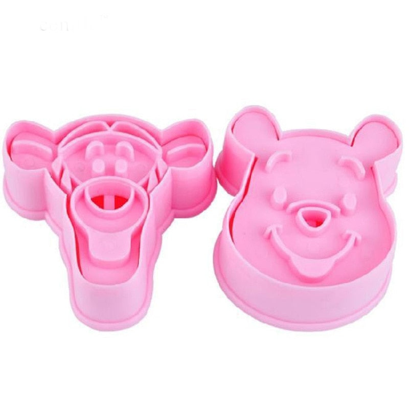 Luyou 1pcs Winnie Of Pooh&Tiger Plunger Cake Cookie Mold Cutter Fondant Baking Tool Biscuit Cartoon Biscuit Mould Baking Tools