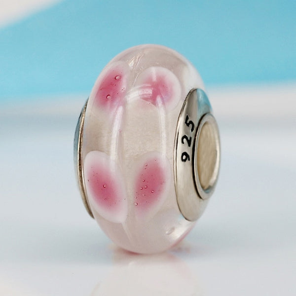 2018 Free Shipping European Colorful Lampwork Glass Beads Murano Aolly Charm Bead Fit Pandora For Girl DIY Bracelets & Bangles