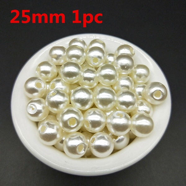 500pcs/lot Dia. Round ABS Cheap Shape Imitation Pearls White Beads Handmade DIY Bracelet Jewelry Accessories Making Wholesale