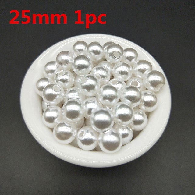 500pcs/lot Dia. Round ABS Cheap Shape Imitation Pearls White Beads Handmade DIY Bracelet Jewelry Accessories Making Wholesale