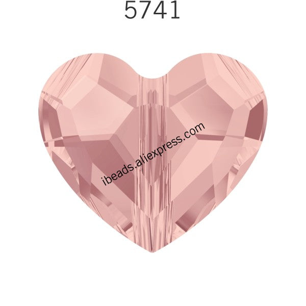 (1 piece) 100% Original Crystal from Swarovski 5741 vertical hole love bead from Austria loose rhinestone DIY jewelry making