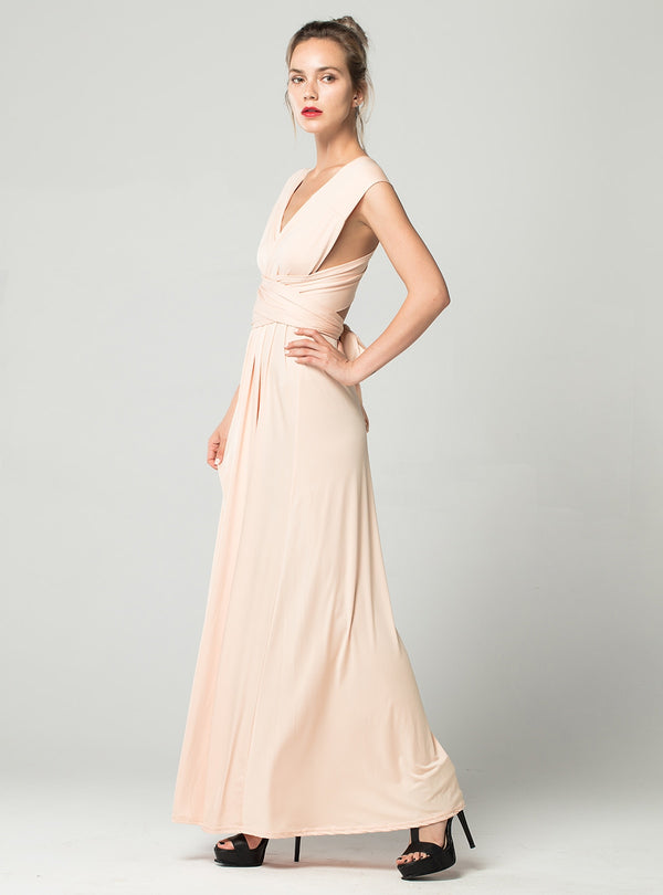 Sexy Long Dress Bridesmaid Formal Multi Way Wrap Convertible Infinity Maxi Dress Red Hollow Out Party Bandage Vestidos FICUSRONG