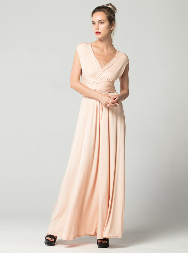 Sexy Long Dress Bridesmaid Formal Multi Way Wrap Convertible Infinity Maxi Dress Red Hollow Out Party Bandage Vestidos FICUSRONG