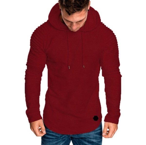 2018 Autumn New Fashion Mens Hoodies Brand Men Solid Color Hooded Sling Sweatshirt Mens Hoodie Hip Hop Hoodie 5XL