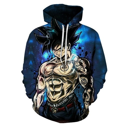 Cartoon hoodie seven dragon ball Z pocket hooded sweatshirt sleeves for men and women wearing a new hoodies Asian size s-6xl.