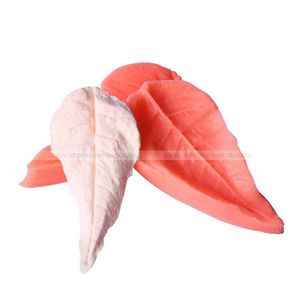 3D Flower Leaf Fondant Silicone Mold  Cooking Wedding Decoration Baking Sugar Craft Molds Leaves DIY Cake Silicone Mold