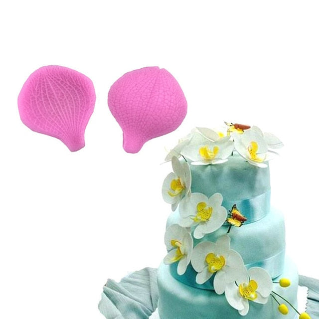 3D Flower Leaf Fondant Silicone Mold  Cooking Wedding Decoration Baking Sugar Craft Molds Leaves DIY Cake Silicone Mold