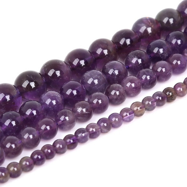 New Fashion 4 6 8 10mm Natural Stone Beads Black Lava Tiger Eye Bulk Loose Stone Beads For DIY  Jewelry Making Bracelet Necklace