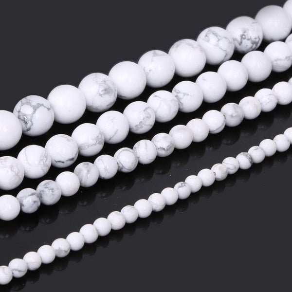 New Fashion 4 6 8 10mm Natural Stone Beads Black Lava Tiger Eye Bulk Loose Stone Beads For DIY  Jewelry Making Bracelet Necklace
