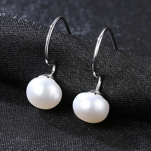 DR Real Freshwater Pink and White Pearls S925 Stud Earrings for Women Natural Pearl 925 Sterling Silver Earrings Fine Jewelry