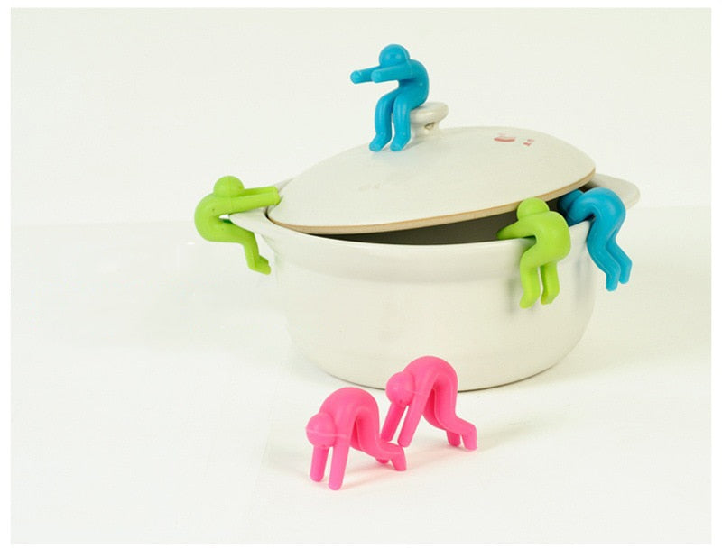 Creative 1Pcs Kitchen Gadgets Raise The Lid Overflow Device Stent for Kitchen Tools Pot cover overflow Home Kitchen Accessories